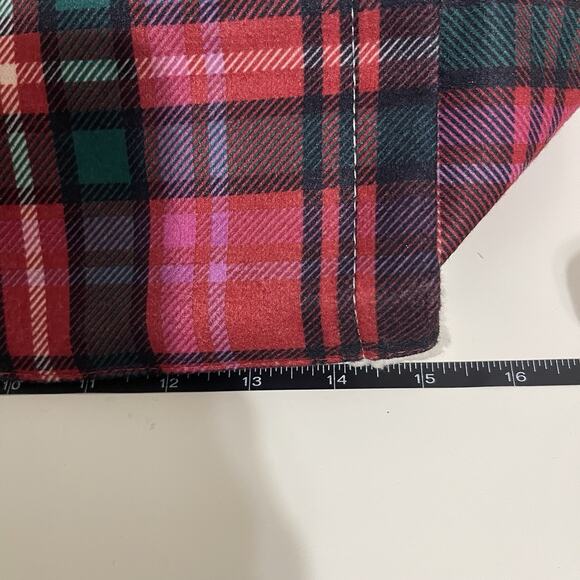 Victoria's Secret VS Plaid Sherpa Trim Large Tote Bag Travel Winter Holiday NEW - Picture 8 of 14